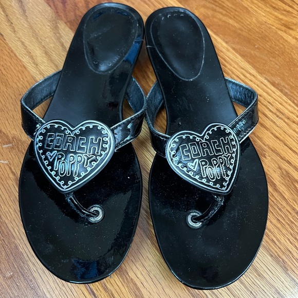 Coach Poppy Flip Flops - Picture 1 of 4